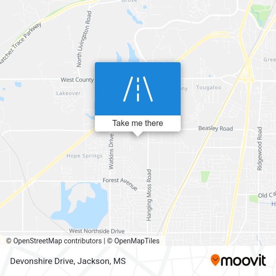 Mapa de Devonshire Drive