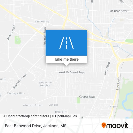 Mapa de East Benwood Drive
