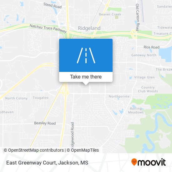 East Greenway Court map