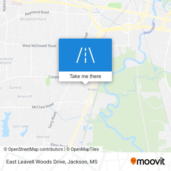 East Leavell Woods Drive map