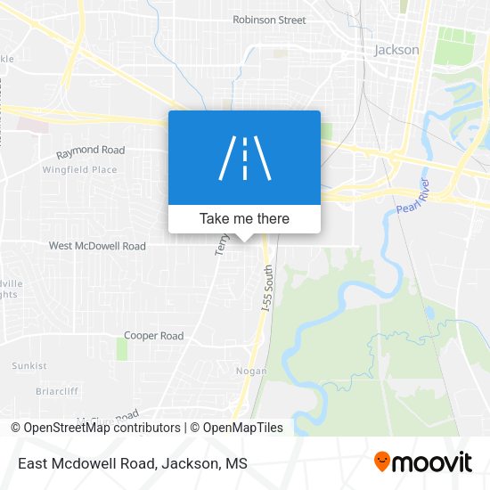 East Mcdowell Road map