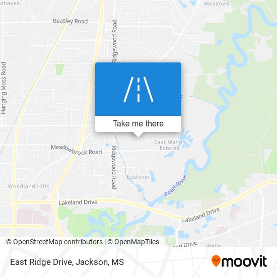 East Ridge Drive map