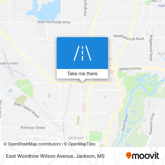 Mapa de East Woodrow Wilson Avenue
