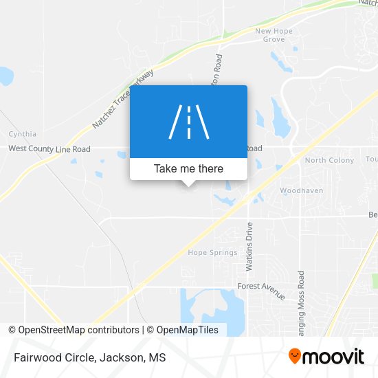 Mapa de Fairwood Circle