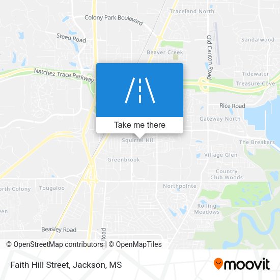 Mapa de Faith Hill Street