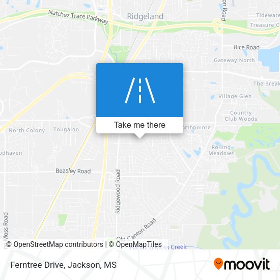 Mapa de Ferntree Drive