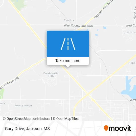 Gary Drive map