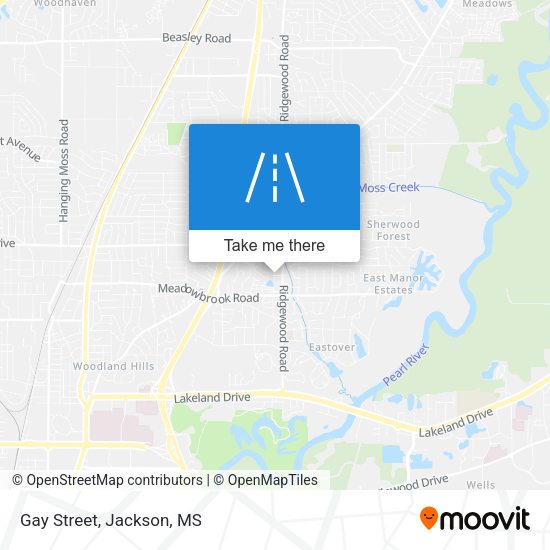 Gay Street map