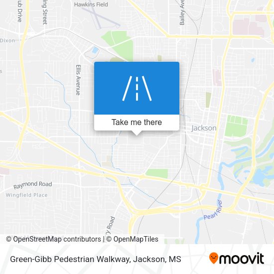 Mapa de Green-Gibb Pedestrian Walkway