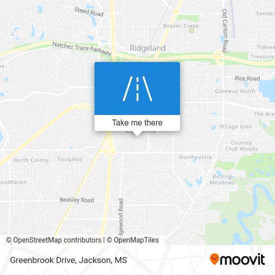 Greenbrook Drive map