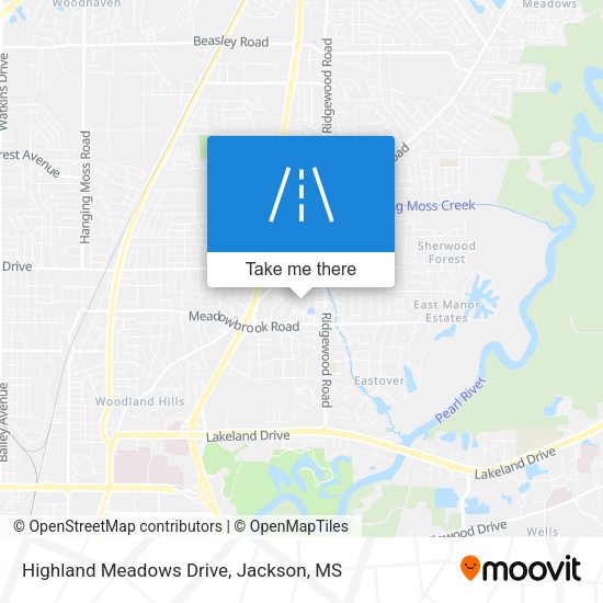Highland Meadows Drive map