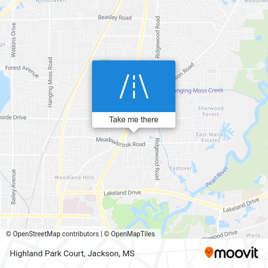 Highland Park Court map