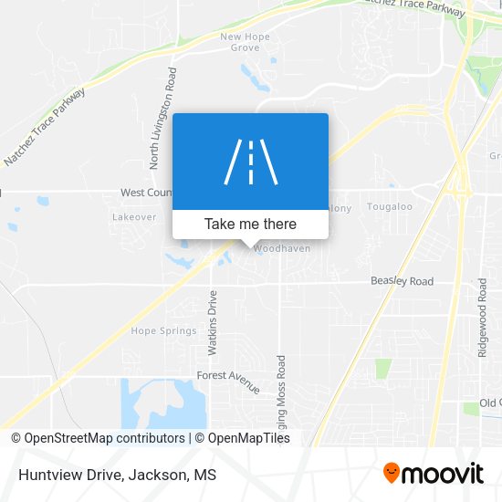 Huntview Drive map