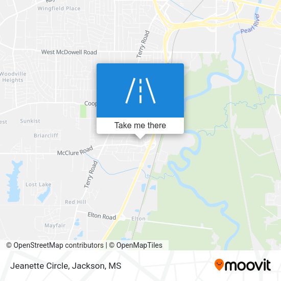 Mapa de Jeanette Circle