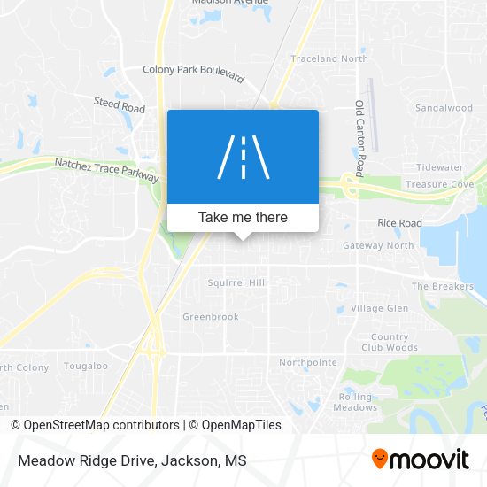Mapa de Meadow Ridge Drive