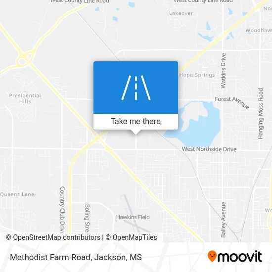Methodist Farm Road map