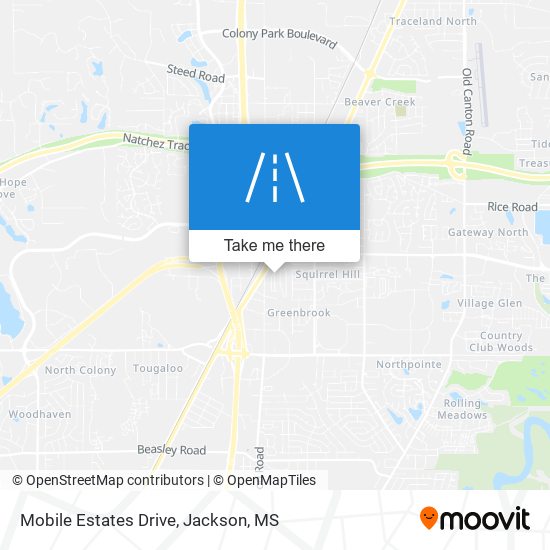 Mobile Estates Drive map