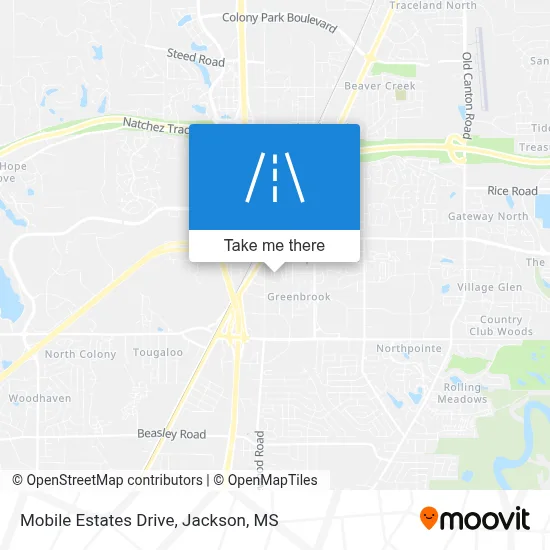 Mobile Estates Drive map