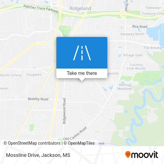 Mossline Drive map