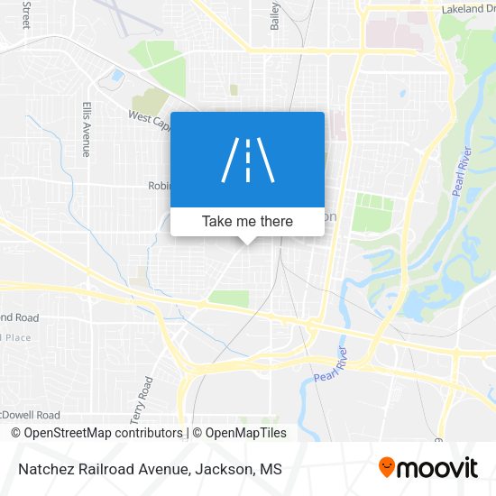 Mapa de Natchez Railroad Avenue