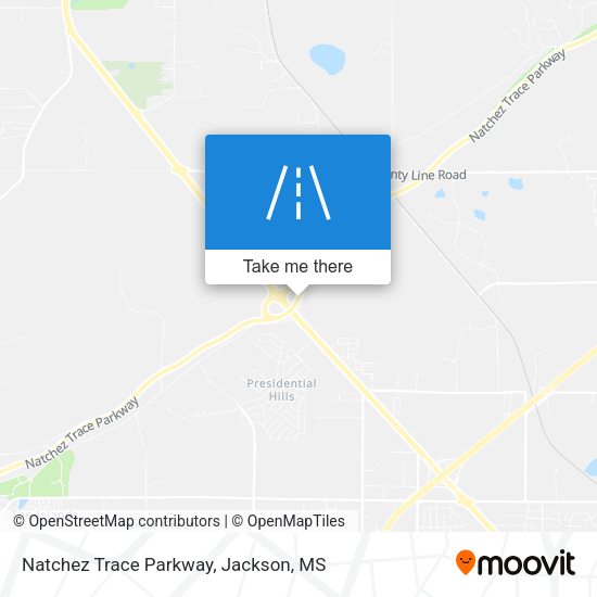 Natchez Trace Parkway map