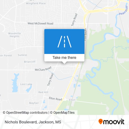 Mapa de Nichols Boulevard