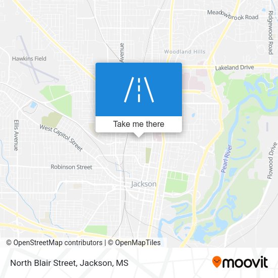 North Blair Street map