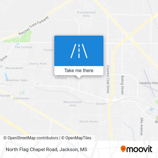 North Flag Chapel Road map