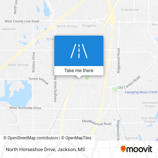 North Horseshoe Drive map