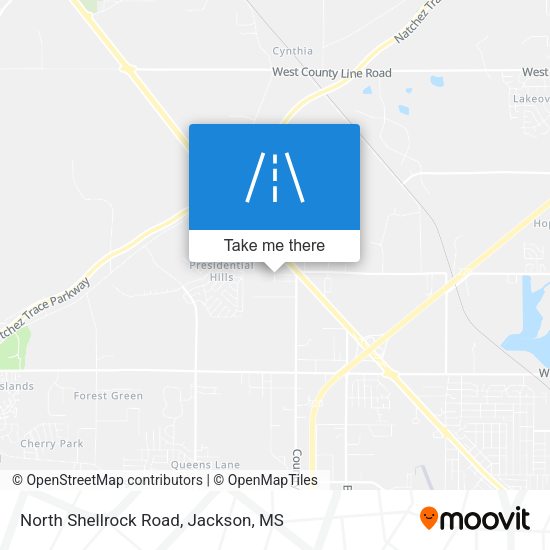 North Shellrock Road map