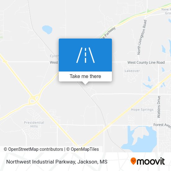 Northwest Industrial Parkway map