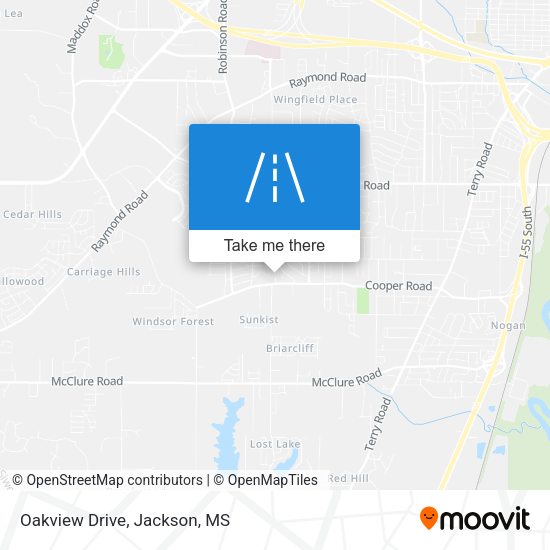 Mapa de Oakview Drive