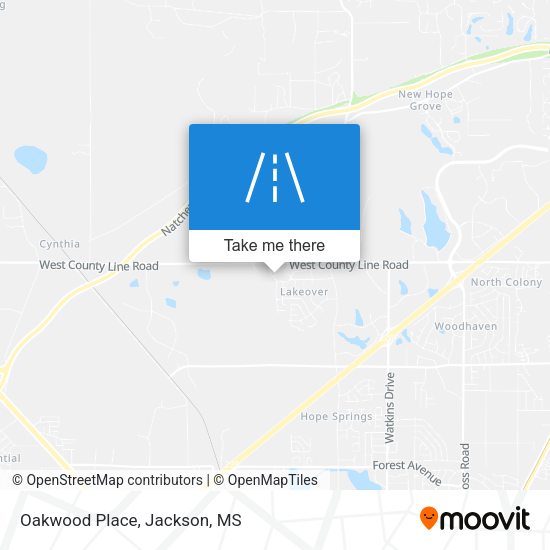 Mapa de Oakwood Place