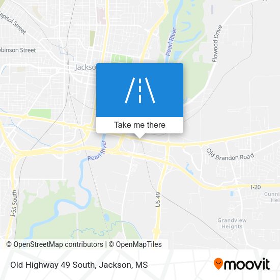 Old Highway 49 South map