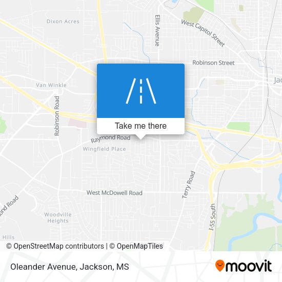 Mapa de Oleander Avenue