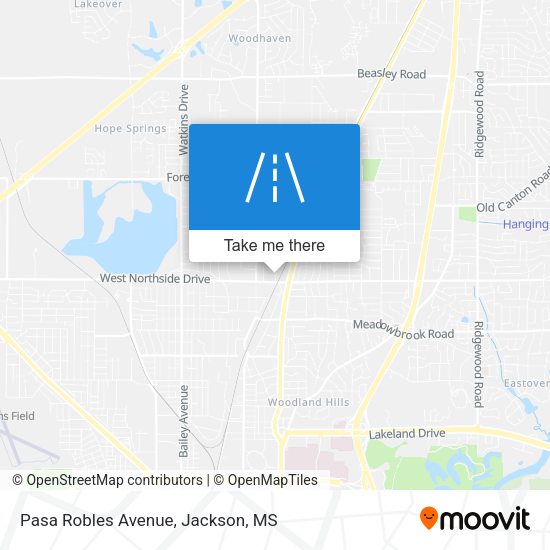 Pasa Robles Avenue map