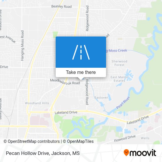 Pecan Hollow Drive map