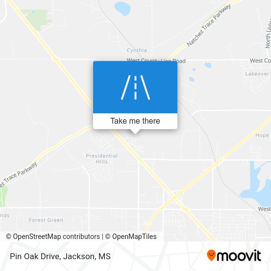 Mapa de Pin Oak Drive