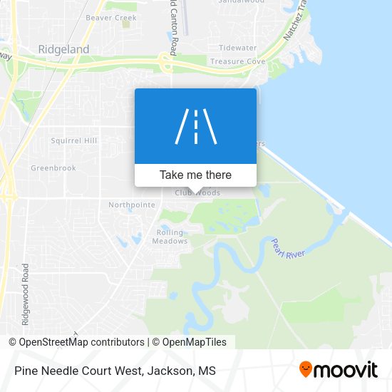 Pine Needle Court West map