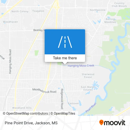 Pine Point Drive map