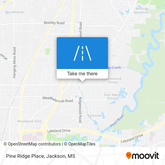 Pine Ridge Place map