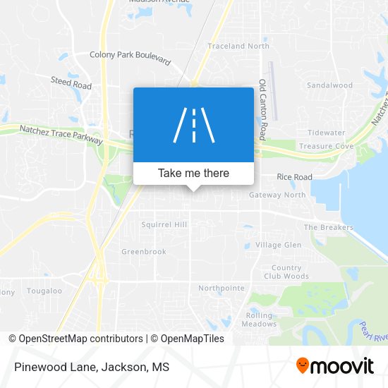 Mapa de Pinewood Lane
