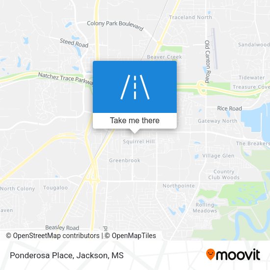 Mapa de Ponderosa Place