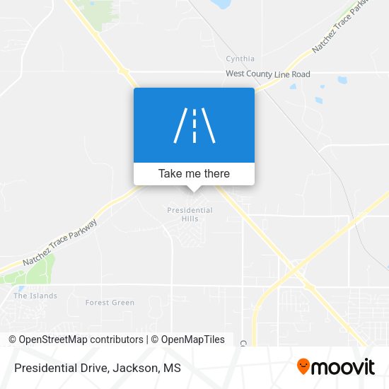 Presidential Drive map