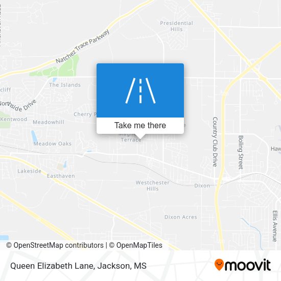 Queen Elizabeth Lane map