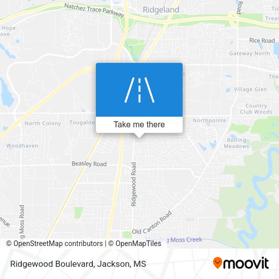 Mapa de Ridgewood Boulevard