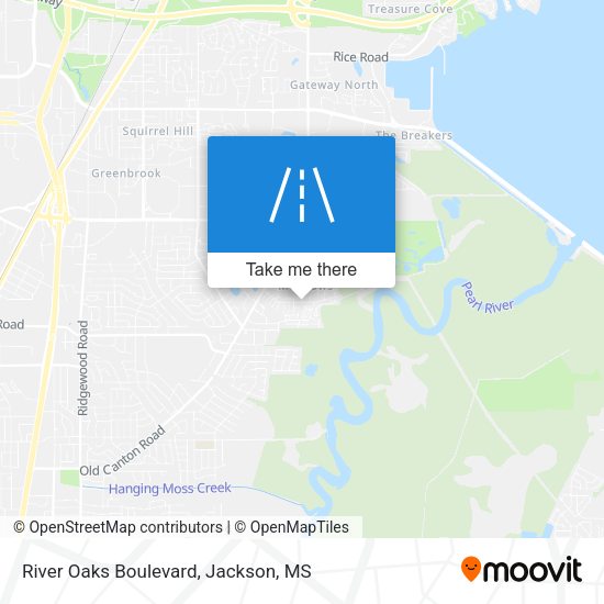 Mapa de River Oaks Boulevard