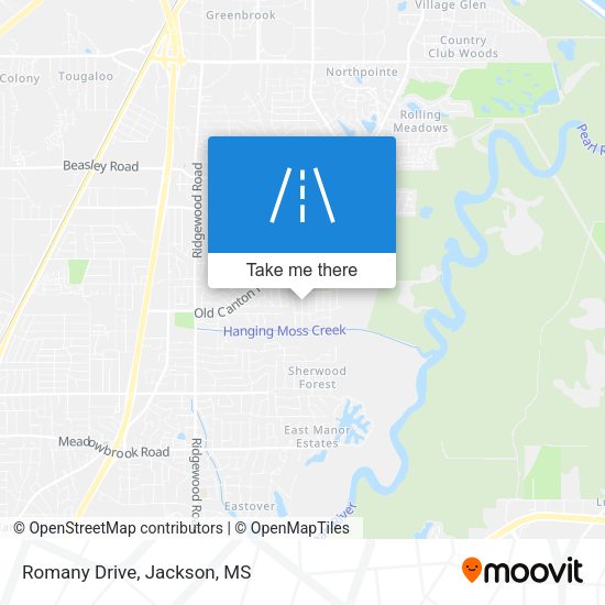 Romany Drive map