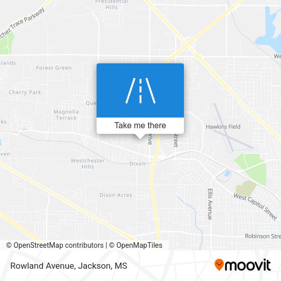 Mapa de Rowland Avenue
