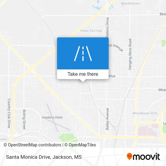 Santa Monica Drive map